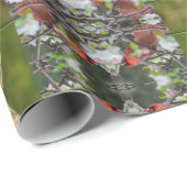 Noordelijke kardinaal Pair Cadeaupapier (Rol Hoek)