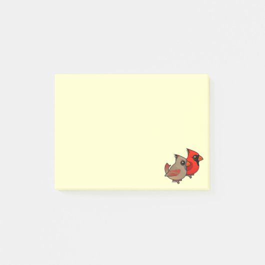 Noordelijke kardinaal Pair Post-it® Notes (Voorkant)