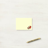 Noordelijke kardinaal Pair Post-it® Notes (Op bureau)