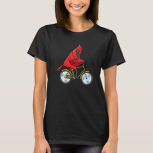 Noordelijke kardinaal Roodkardinaal Rood Riding Bi T-shirt