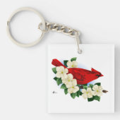 Noordelijke Kardinaal Sleutelhanger (Voorkant)