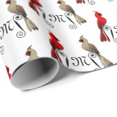 Noordelijke kardinaal SongBird Cadeaupapier (Rol Hoek)