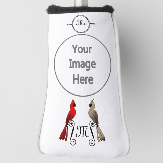 Noordelijke kardinaal SongBird Golfheadcover (Draai 90)