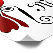 Noordelijke kardinaal SongBird Poster (Hoek)