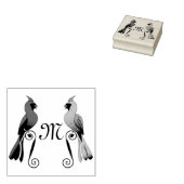 Noordelijke kardinaal SongBird Rubberstempel (Gestempeld)