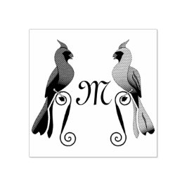 Noordelijke kardinaal SongBird Rubberstempel