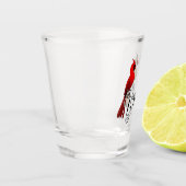 Noordelijke kardinaal SongBird Shot Glas (Links)