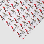 Noordelijke kardinaal SongBird Tissuepapier (Detail)