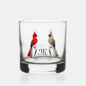 Noordelijke kardinaal SongBird Whisky Glas (Achterkant)