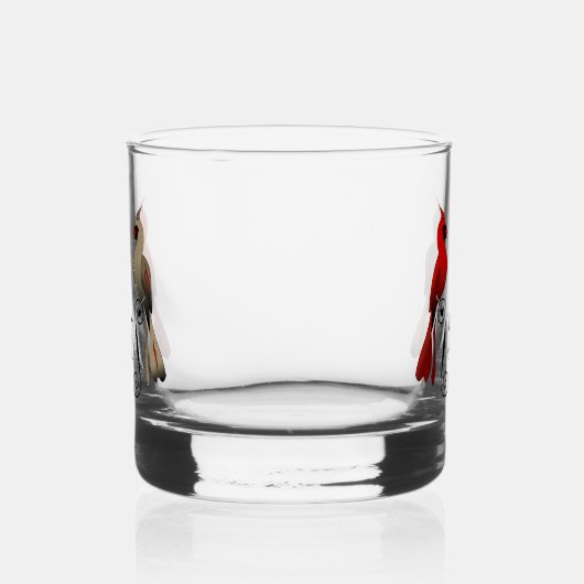Noordelijke kardinaal SongBird Whisky Glas (Links)