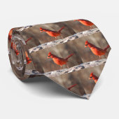 Noordelijke Kardinaal - stropdas (Opgerold)