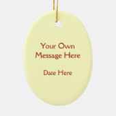 Noordelijke kardinaal — Traditionele kerstvogel Keramisch Ornament (Achterkant)