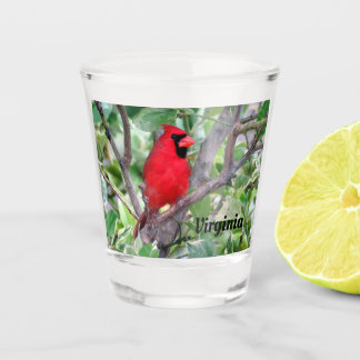 Noordelijke Kardinaal - Virginia State Bird Shot G Glas