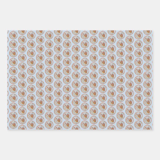 Noordelijke Kardinaal vliegen - Oorspronkelijke fo Inpakpapier Vel (Voorkant)