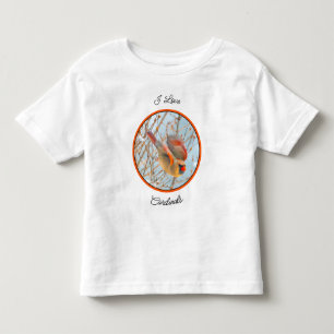 Noordelijke Kardinaal vliegen - Oorspronkelijke fo Kinder Shirts