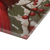 Noordelijke Kardinaal Vogel Rode Bessen Snijplank (Hoek)