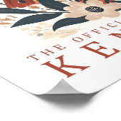 Noordelijke Kardinaal Vogel van Kentucky Poster (Hoek)