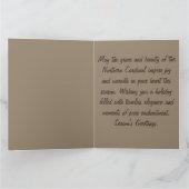 Noordelijke kardinaal vogel William Morris geïnspi Kaart (Binnen)