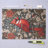 Noordelijke kardinaal vogel William Morris geïnspi Tissuepapier (Craft)