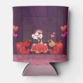 Noordelijke Kardinaal Vogels Diner Datum Blikjeskoeler (Voorkant)