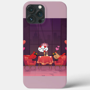Noordelijke Kardinaal Vogels Diner Datum Case-Mate iPhone Case