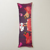 Noordelijke Kardinaal Vogels Diner Datum Lichaamskussen (Achterkant (Verticaal))