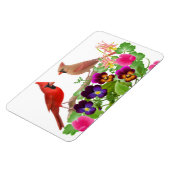 Noordelijke Kardinaal Vogels Premium Magnet Magneet (Linkerzijde)