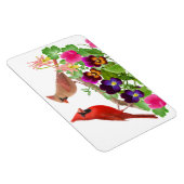 Noordelijke Kardinaal Vogels Premium Magnet Magneet (Rechterzijde)