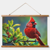 Noordelijke kardinaalwandtapijt hangend wandkleed (Voorkant)