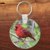 noordelijke Kardinale foto Sleutelhanger (Voorkant)
