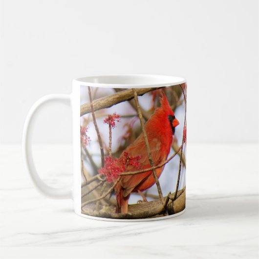 Noordelijke Kardinale Mok II door BirdingCollectib (Links)