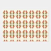 Noordelijke kardinale vogel inpakpapier vel (Voorkant 2)