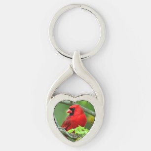 Noordelijke kardinalen sleutelhanger