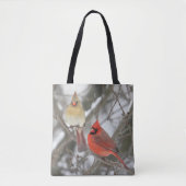Noordelijke Kardinalen Tote Bag (Voorkant)