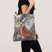 Noordelijke Kardinalen Tote Bag (Dichtbij)