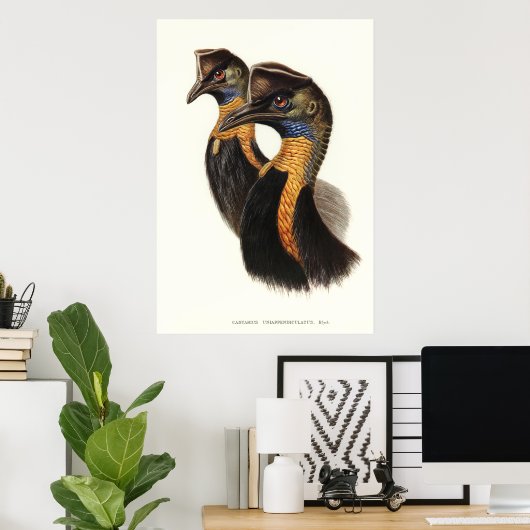 Noordelijke kassabedrijven,  vogels poster (Thuiskantoor)