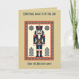 Noordelijke Kerst Minimalistische Notenkraker Spee Kaart