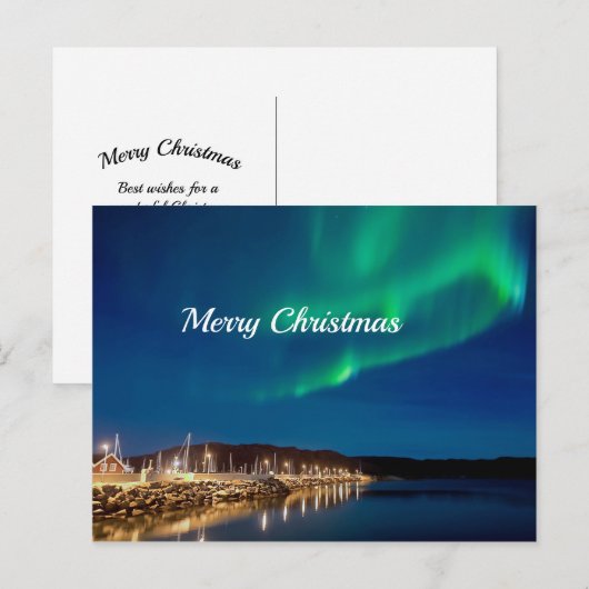 Noordelijke Kerstmis Briefkaart (Voorkant / Achterkant)