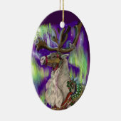 Noordelijke kerstversiering keramisch ornament (Rechts)