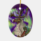 Noordelijke kerstversiering keramisch ornament (Voorkant)