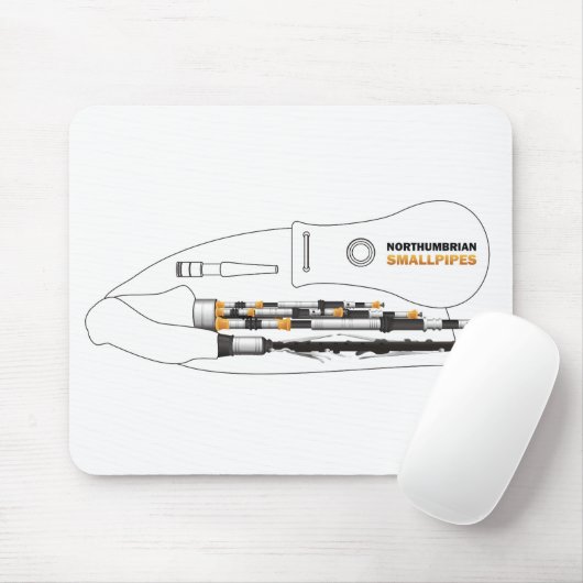 Noordelijke kleine pijpen mousepad muismat (Met muis)