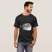 Noordelijke Kogelvis Witte Print T-shirt (Voorkant volledig)