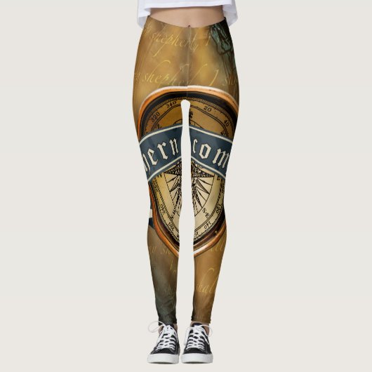 Noordelijke kompas-Leggings Leggings (Voorkant)