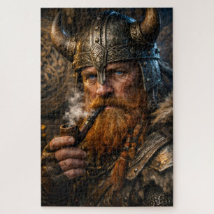 Noordelijke krijger in winterlicht legpuzzel