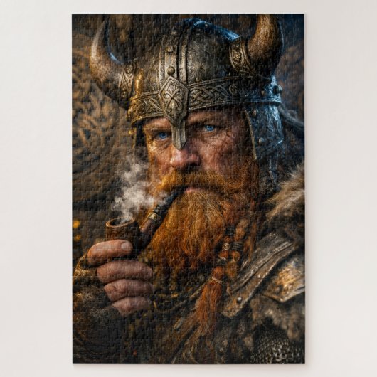 Noordelijke krijger in winterlicht legpuzzel (Verticaal)