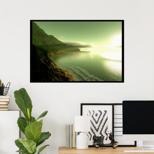 Noordelijke kust poster (Thuiskantoor)