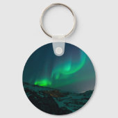 Noordelijke lammeren Aurora Borealis Alaska Stars Sleutelhanger (Voorkant)
