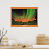 Noordelijke lammeren Aurora Borealis Poster (Keuken)