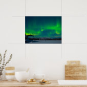 Noordelijke lammeren (Aurora borealis) Poster (Keuken)