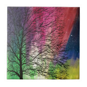 Noordelijke lammeren, Aurora Borealis Tegeltje (Voorkant)